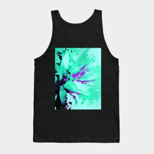 Wired Green Lily Tank Top